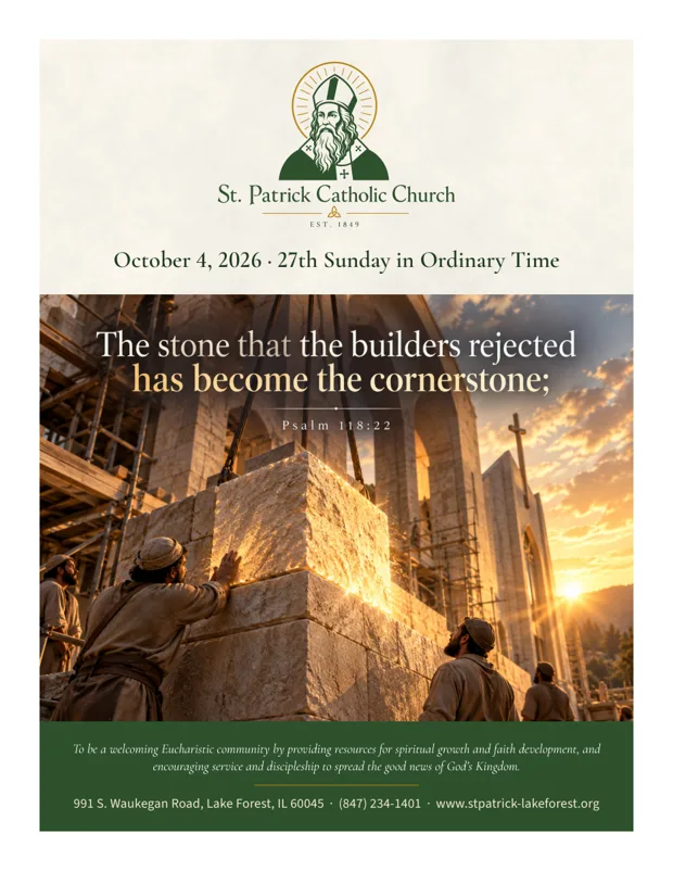 Cover of the October 4, 2026 bulletin